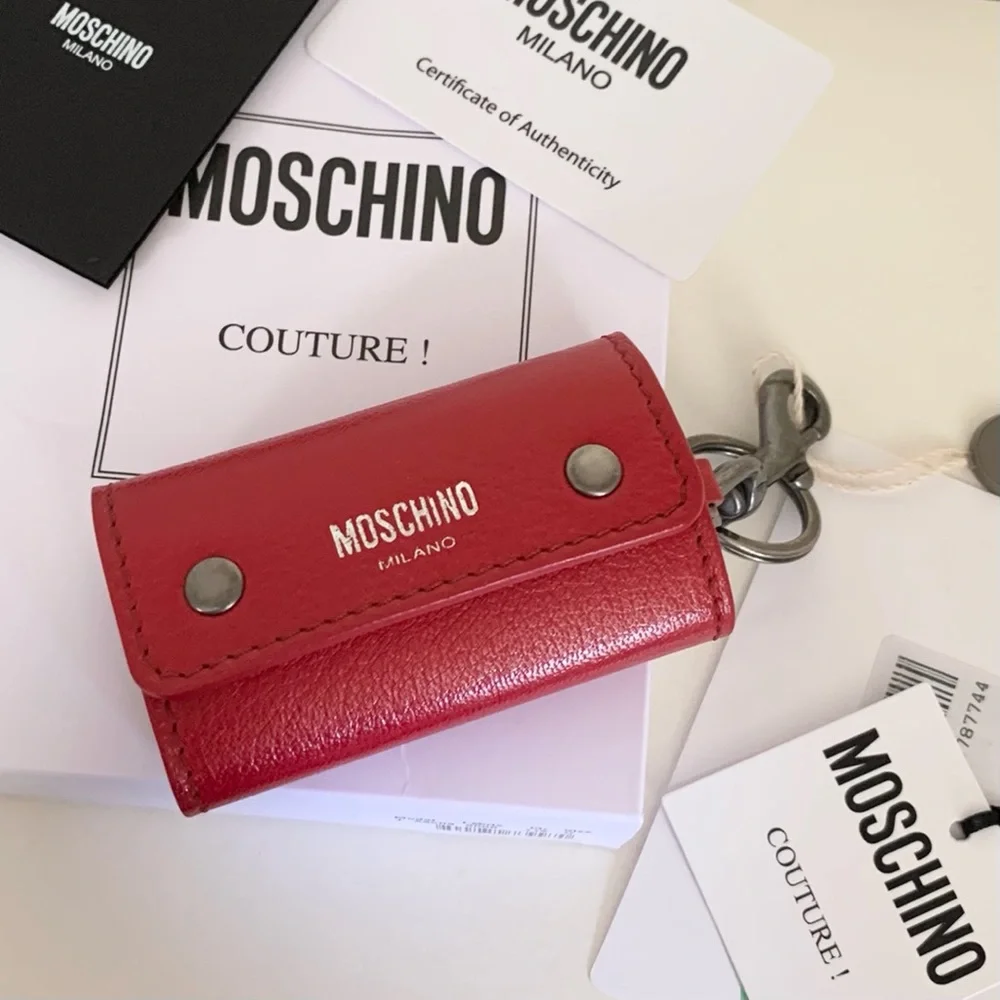 Moschino leather key case (Italy)